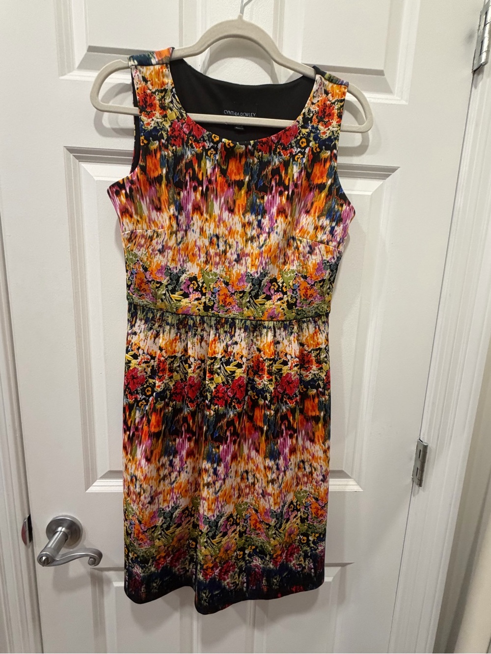 Cynthia Rowley Floral Multicolor Sleeveless Fit & Flare Dress